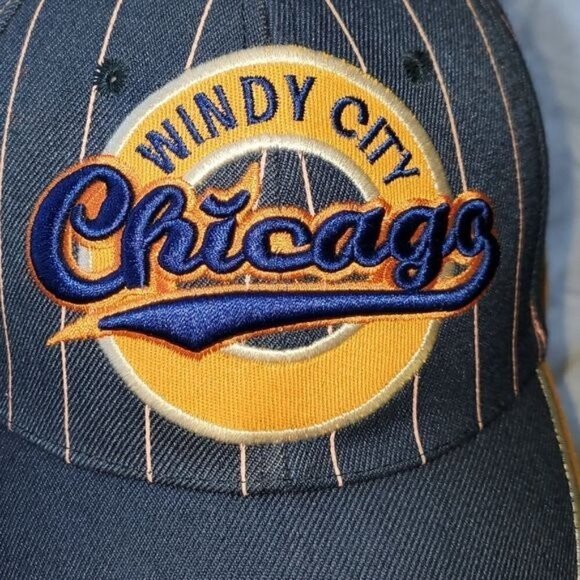 LAST CHANCE Tyvis Embroidered & Embellished "Chicago Windy City" Adjustable Cap - Picture 2 of 9